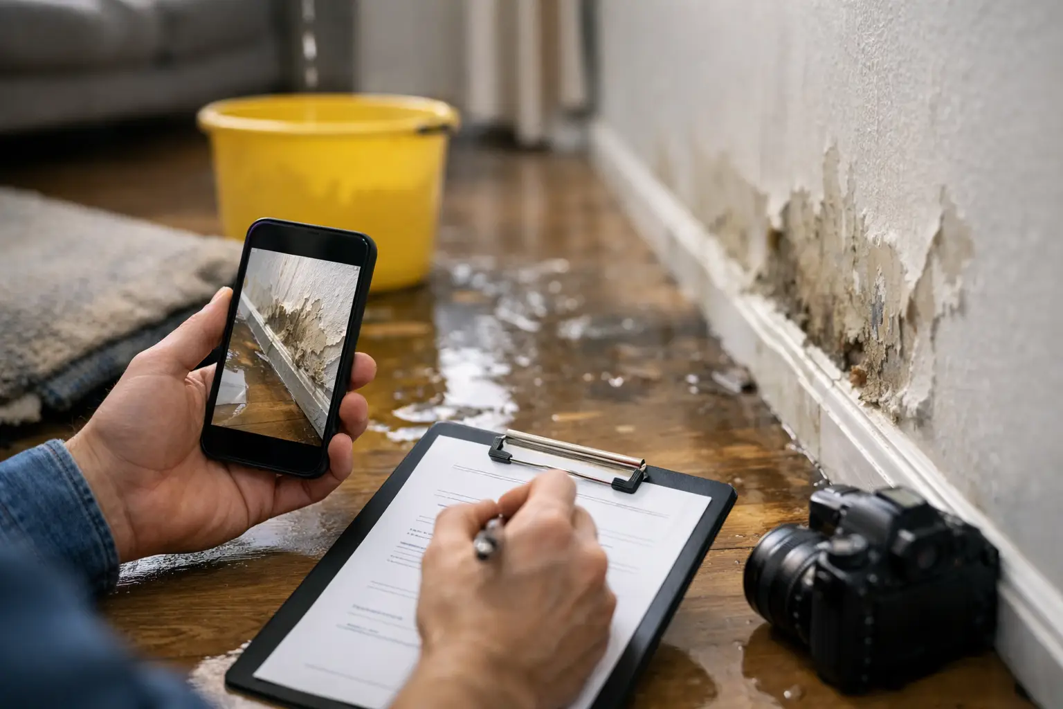 How to Document Water Damage for an Insurance Claim