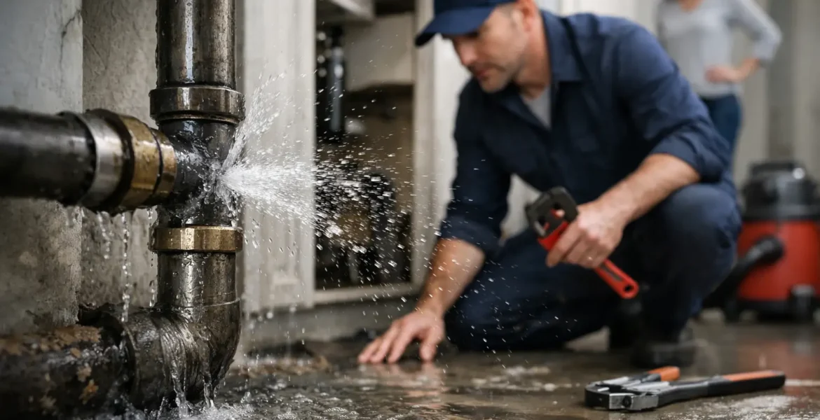 How to Handle Burst Pipe Damage Fast